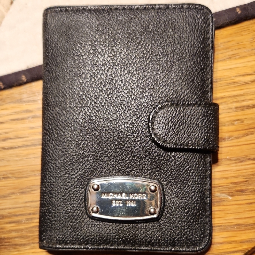 Michael Kors Black Passport Wallet
